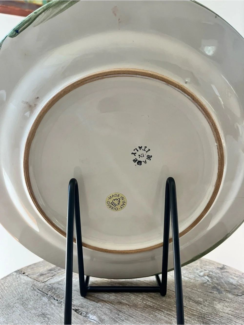 Vintage C.A.F.F. Gubbio Italy Rooster Plate